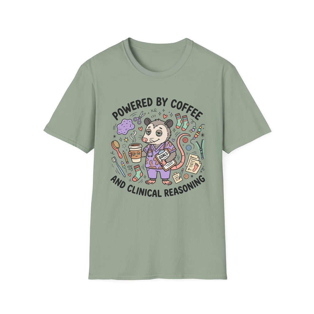 Powered by coffee and Clinical Reasoning T-Shirt